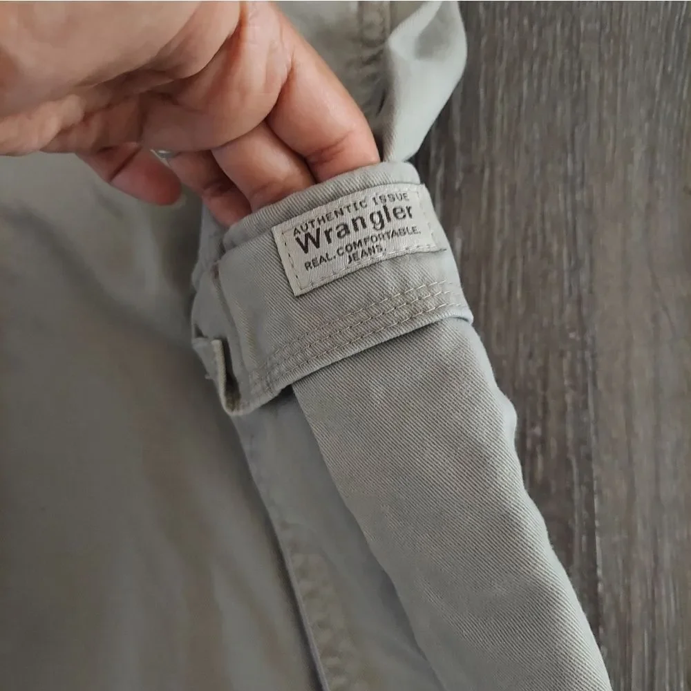 Wrangler Cargo Pants Men's 34x30 Workwear Pant Beige Straight leg baggy